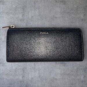 Furla 3/4 Zippy Leather Wallet - Black